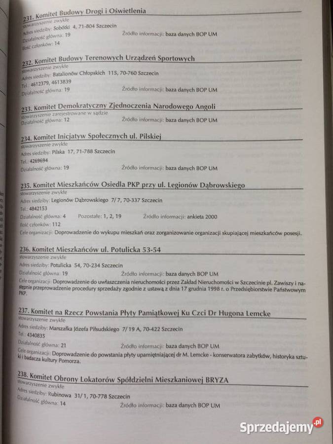 3322 Informator O Organizacjach Pozarzadowych Antykwariat Szczecin