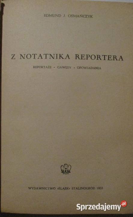 Z notatnika reportera EOsmańczyk reportaż gawędy Łódź