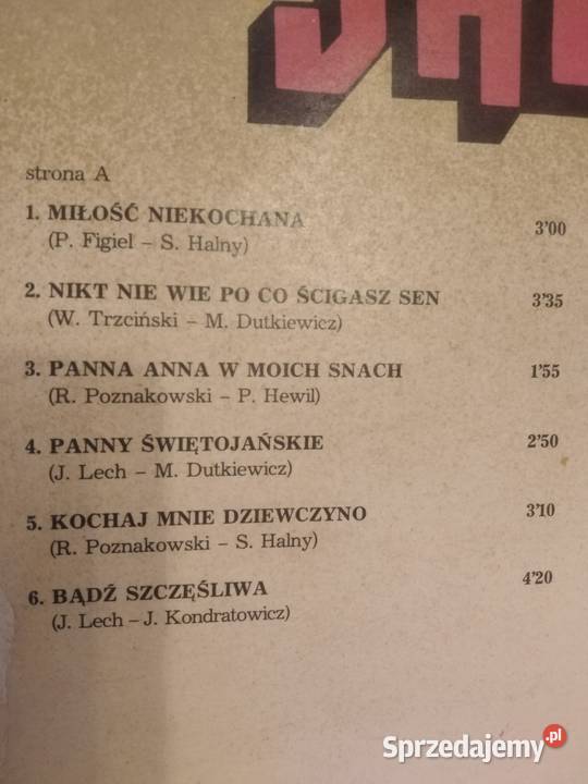 Płyta Gramofonowa Jacek Lech Bądź Szczęśliwa Płyty i kasety