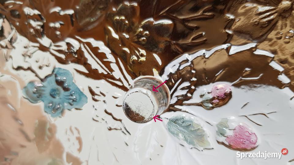 Patera Poziomki Strawberry na nóżkach kolorowe