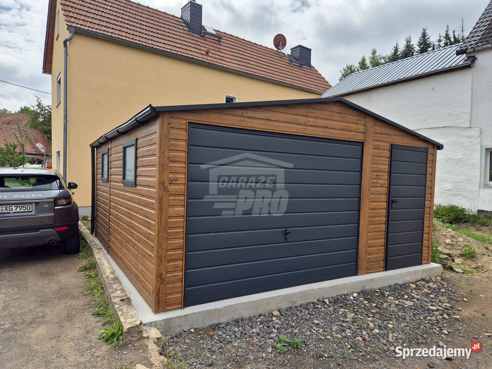 Garaż blaszany 45x5 brama drzwi 2x okno dach Dąbrowa Górnicza