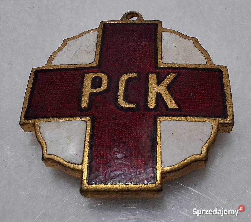 Odznaka PCK 50 długoletnią pracę 1919 1969 22mm śląskie Czeladź sprzedam