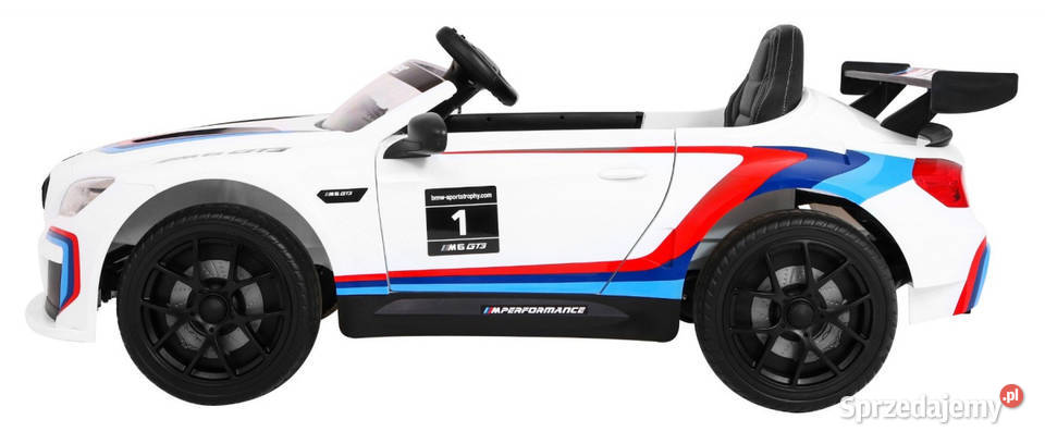 Auto na akumulator BMW M6 GT3 12V EVA białe Warszawa