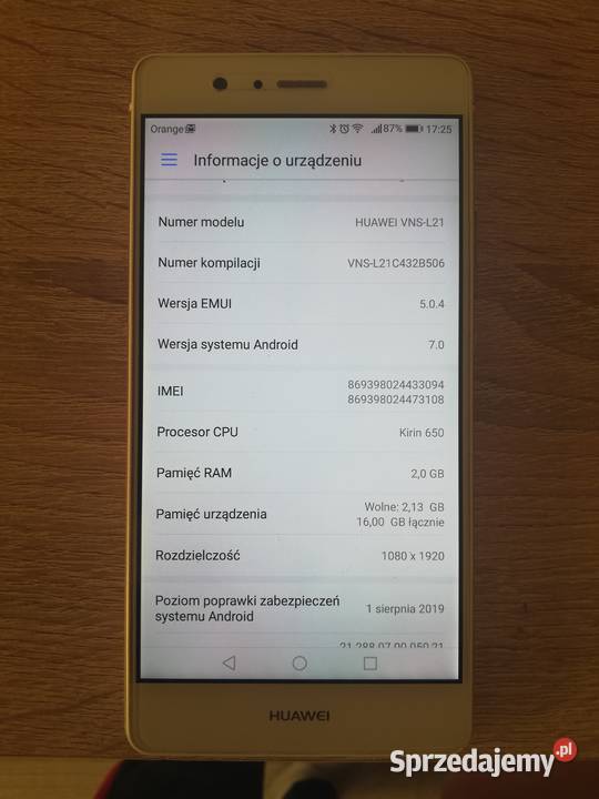 Huawei P9 lite VNSL21