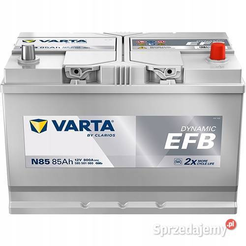 Akumulator Varta N85 12V 85Ah 800A EFB osobowe Jelcz-Laskowice