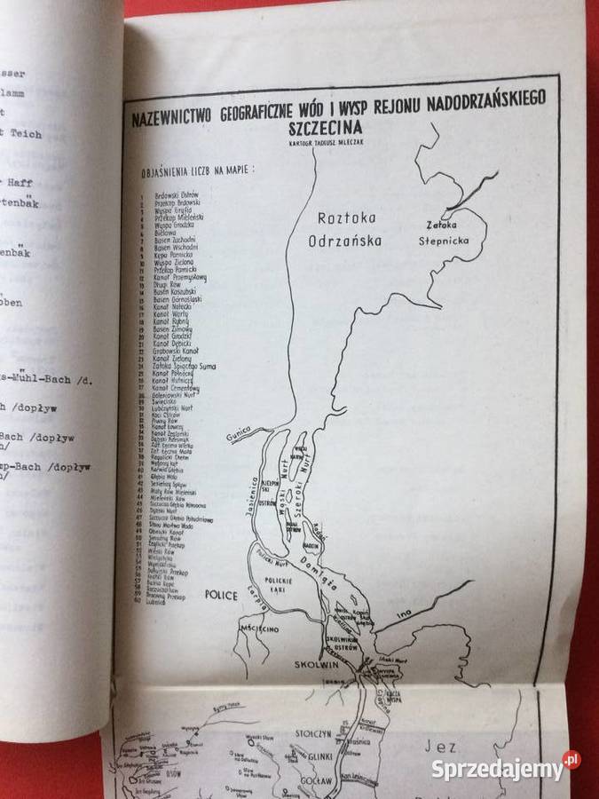 2870 Nazewnictwo Geograficzne Miasta Szczecina zachodniopomorskie Szczecin