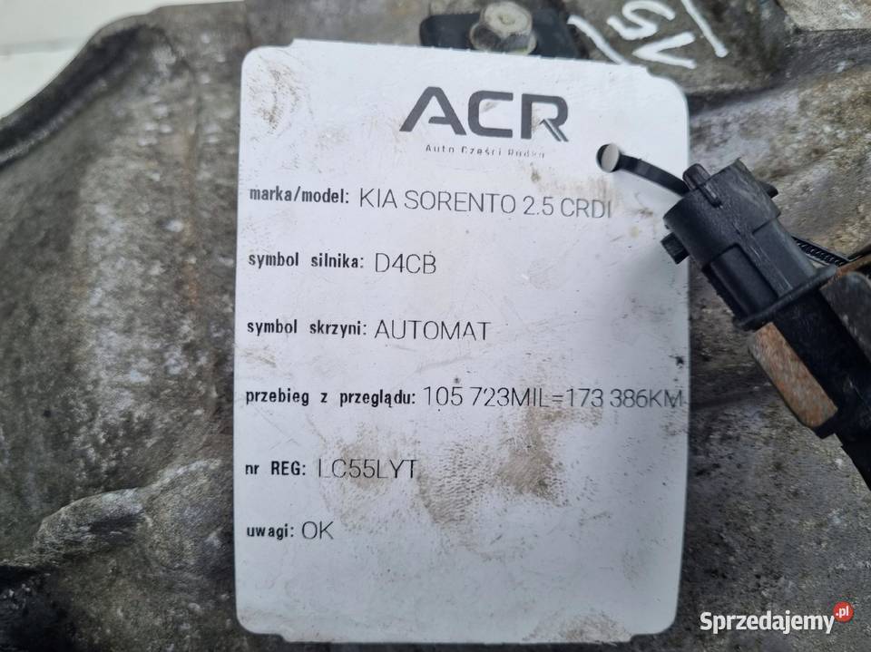 Kia Sorento I 25 CRDI 140 AUTOMATYCZNA SKRZYNIA Janów