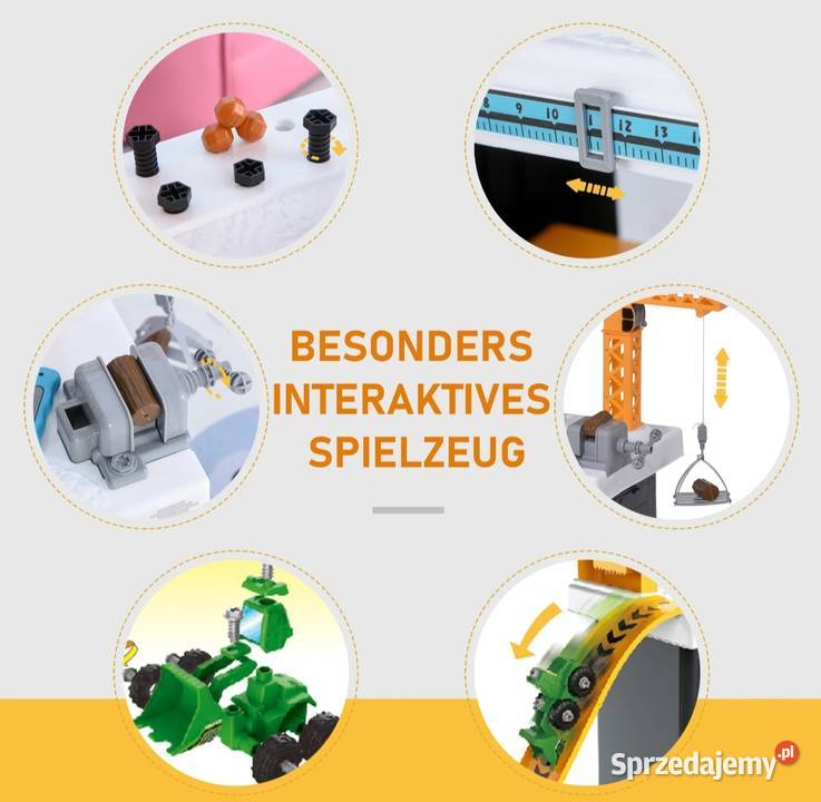 Stół warsztatowy dzieci z akcesoriami