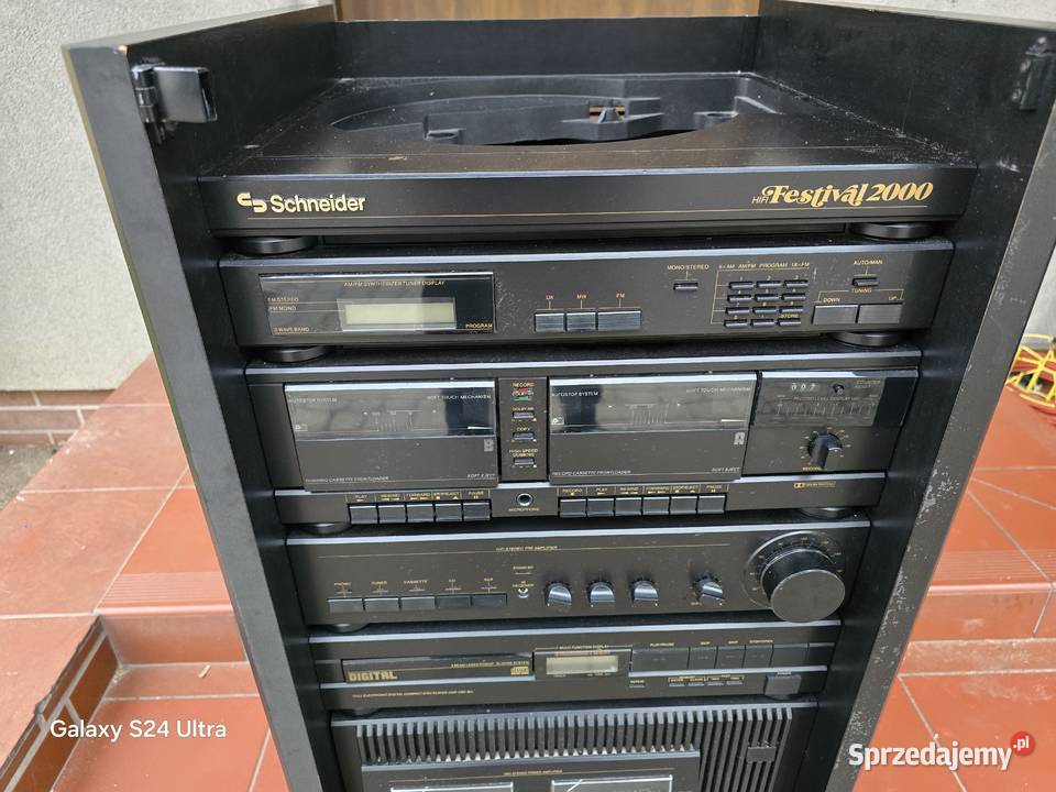 wieża schneider festiwal 2000 szafka końcówka Elektronika Chełm Śląski