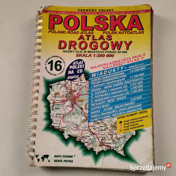 Atlas samochodowy Mapy Polska i Europa Warszawa sprzedam