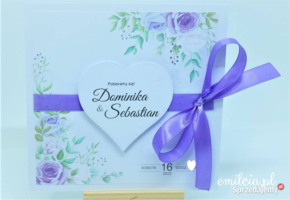 Zaproszenia spersonalizowane Ślub Wedding FB Zielona Góra