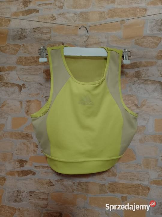 3840 M Adidas Limonkowy top fitness z Londynu małopolskie sprzedam