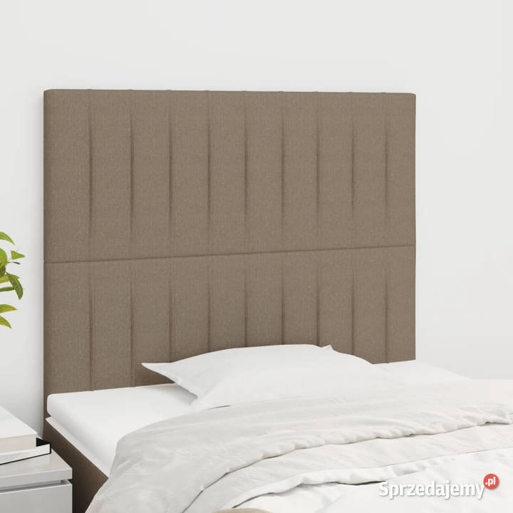 Zagłówki do łóżka 2 taupe 100x5x7888 tkanina Warszawa sprzedam