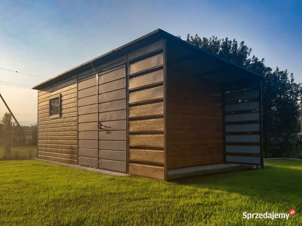 Domek ogrodowy 53 m zadaszenie 13 m złoty dąb Starachowice