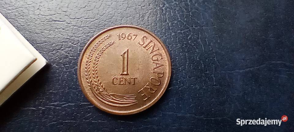 Stare monety 1 cent 1967 Singapur