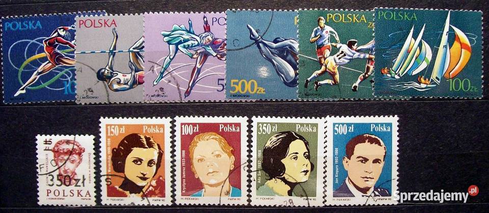 K ZNACZKI POLSKIE 1990 I kwartał kasowany Filatelistyka