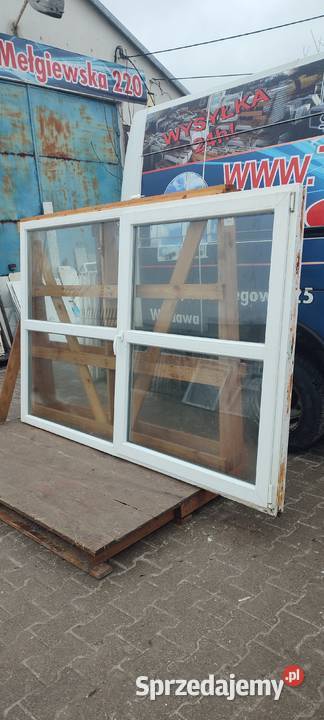 OKNA KacprzaK OKNO PCV 233X154 Używane Okna ścienne Siedlce