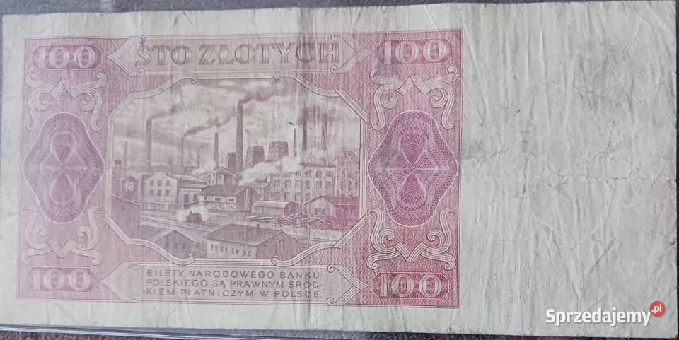 100 złotych Robotnik 1VII1948 r seria CW