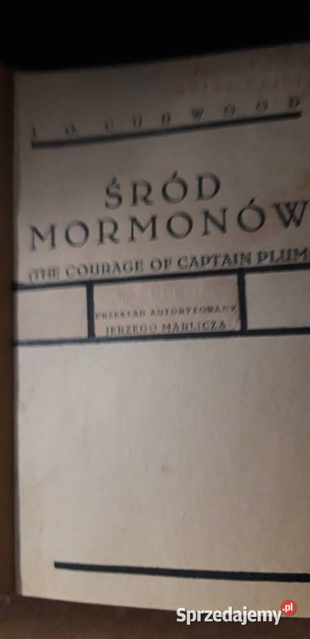 JOCURWOŚRÓD MORMONÓW 1929opr pierwodruk No01691 Iwno