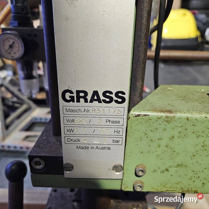 Wiertarka do zawiasów z prasą Grass Austria Pionki