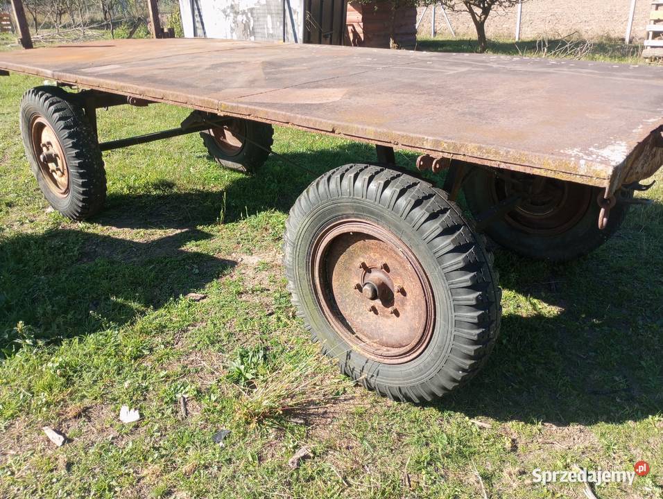 Przyczepa platforma 185x4 rolnicza podloga