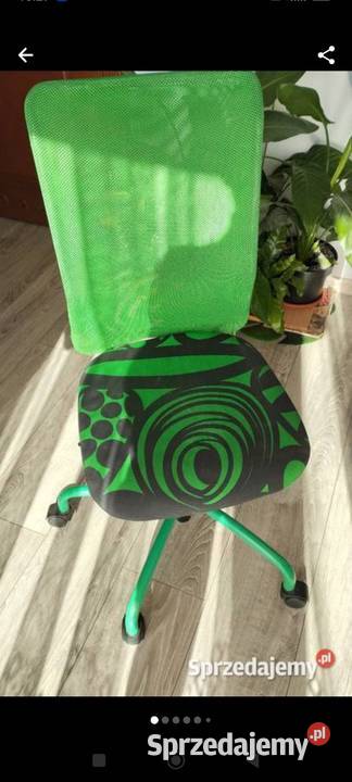 krzesło obrotowe zielone do pilnej sprzedaży Poznań
