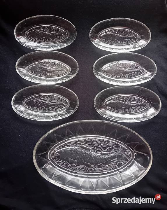 Komplet śledziówek z rybą 16 huta Zawiercie sprzedam