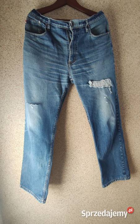 XL spodnie męskie szerokie dżinsy robocze Kielce sprzedam