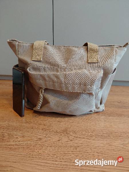 Nowa duża torba beżowa pojemna lekka wygodna Warszawa