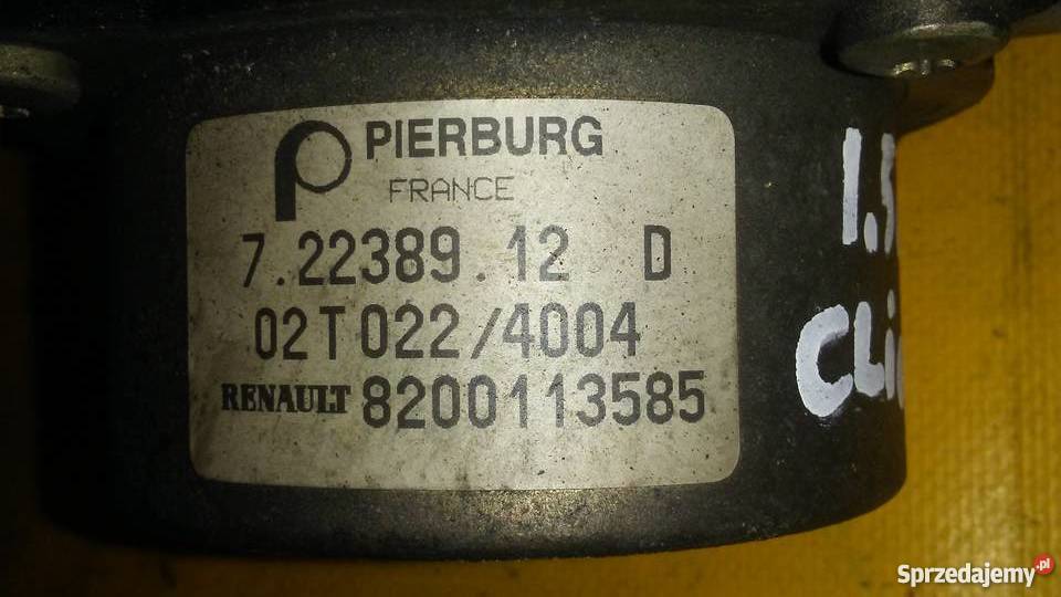 pompa vacum K9K 15 dci RenaultDaciaNissan łódzkie Piotrków Trybunalski sprzedam