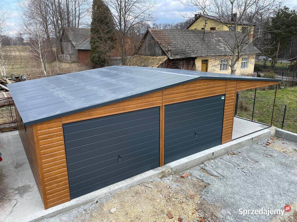 Garaż blaszany wiata Wzmocniony PROFILAMI Opole