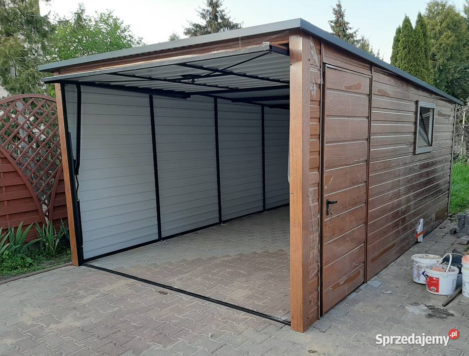 Garaż Blaszany Brązowy PRODUCENT Garaże Blaszane Nowy Sącz