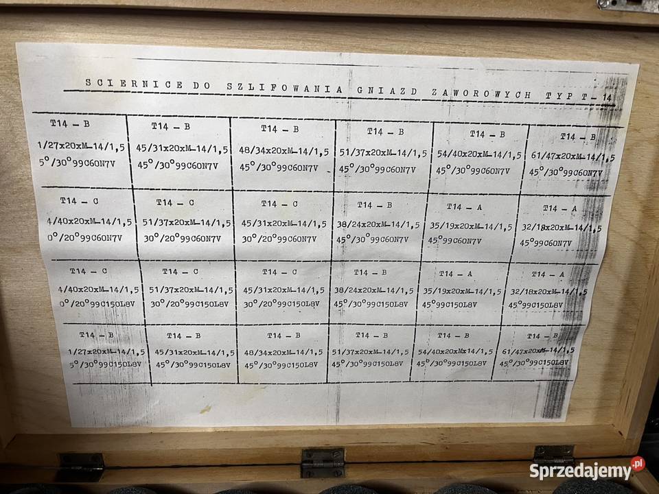 Ściernice do szlifowania gniazd zaworowych typ Opole