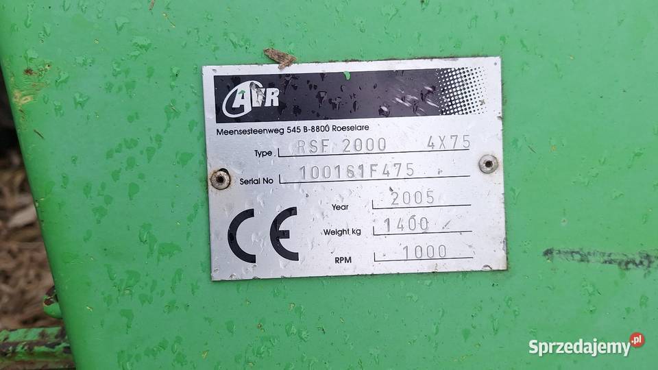 Formownica redliniarka avr noże 4x 75 2x150 Czołowo