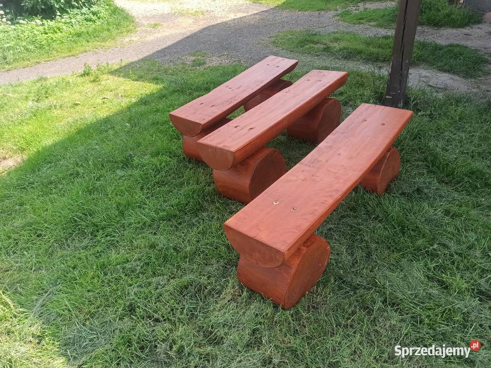 Ławka z bala biesiadna do ogniska Woźniki sprzedam