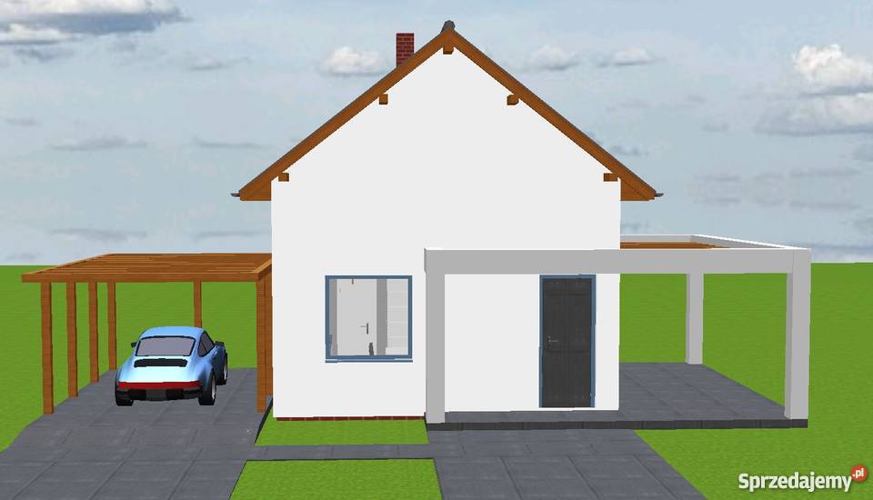 Projekt domu 35m2 z poddaszem Dom na zgłoszeniem Katowice