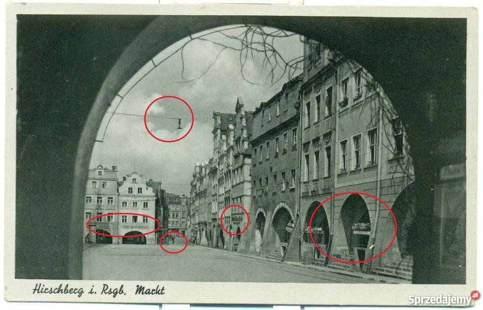 Hirschberg i Rsgb Markt Walter Staudte Postkarte Ostrów Wielkopolski