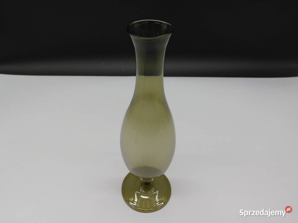 Wazon solifleur vintage midcentury szkło Raszków