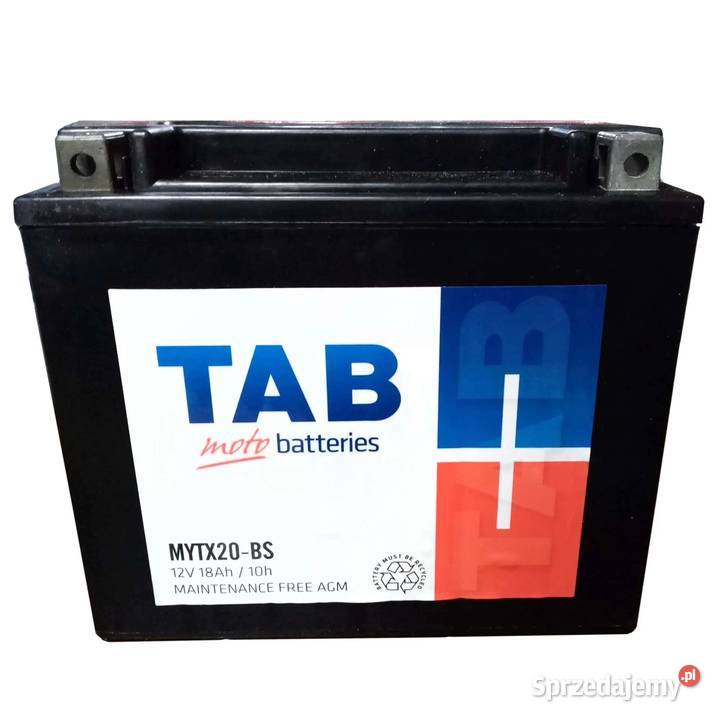 Akumulator motocyklowy TAB YTX20BS 12V 18Ah 240A małopolskie sprzedam