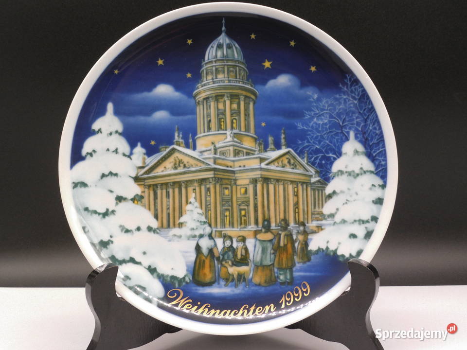 Porcelanowy Talerz Świąteczny Royal Tettau 1999 Raszków