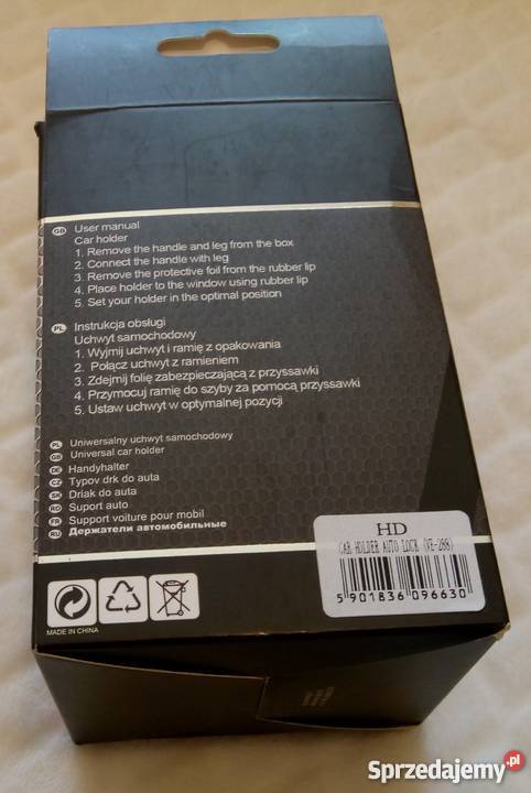 Uniwersalny uchwyt samochodowy żółty śląskie Rogoźnik