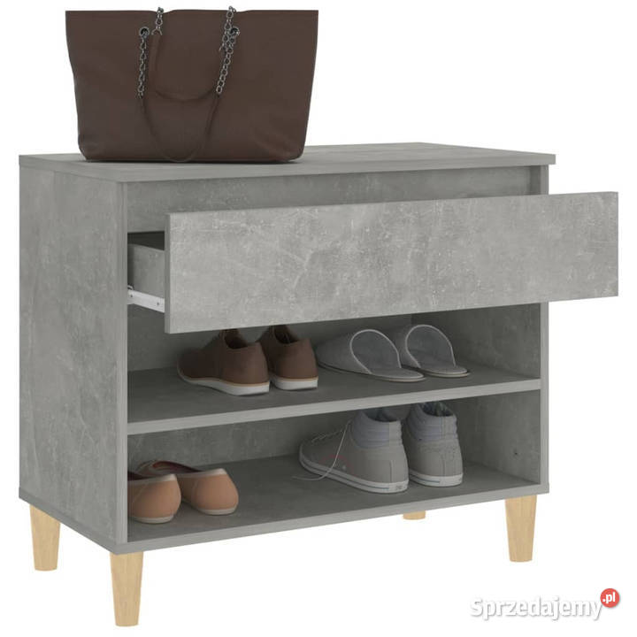 Szafka na buty szarość betonu 70x36x60 WM819760 Warszawa