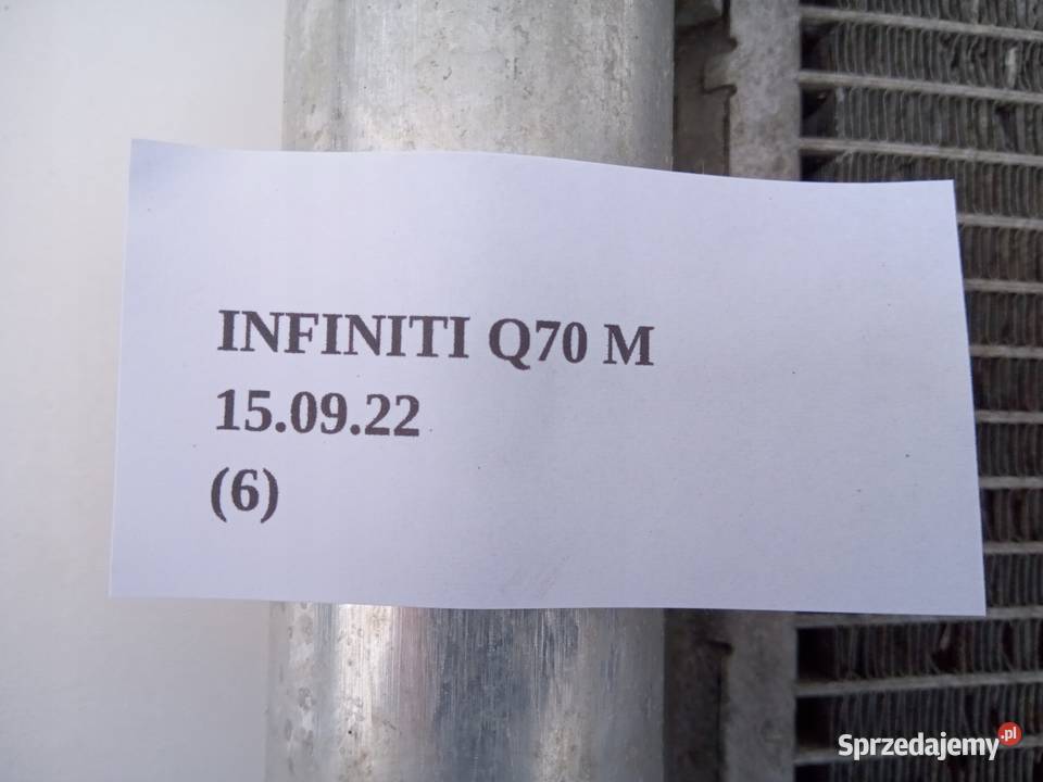CHŁODNICA KLIMATYZACJI INFINITI Q70 M30d 30 osobowe