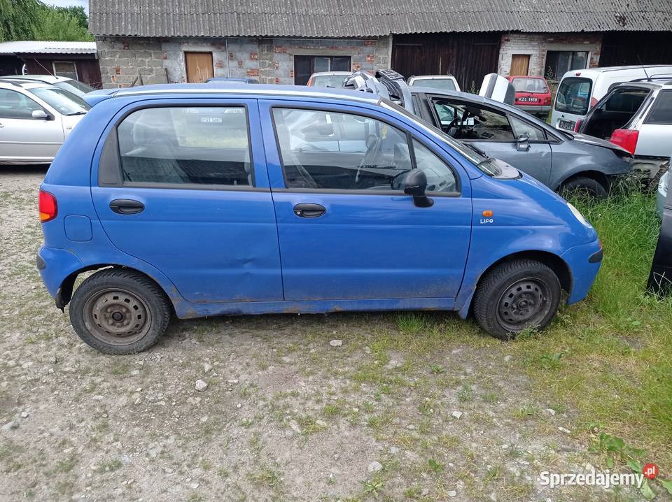 Daewoo Matiz 08 3750 kW 2000 r dawca części Szklarka Myślniewska