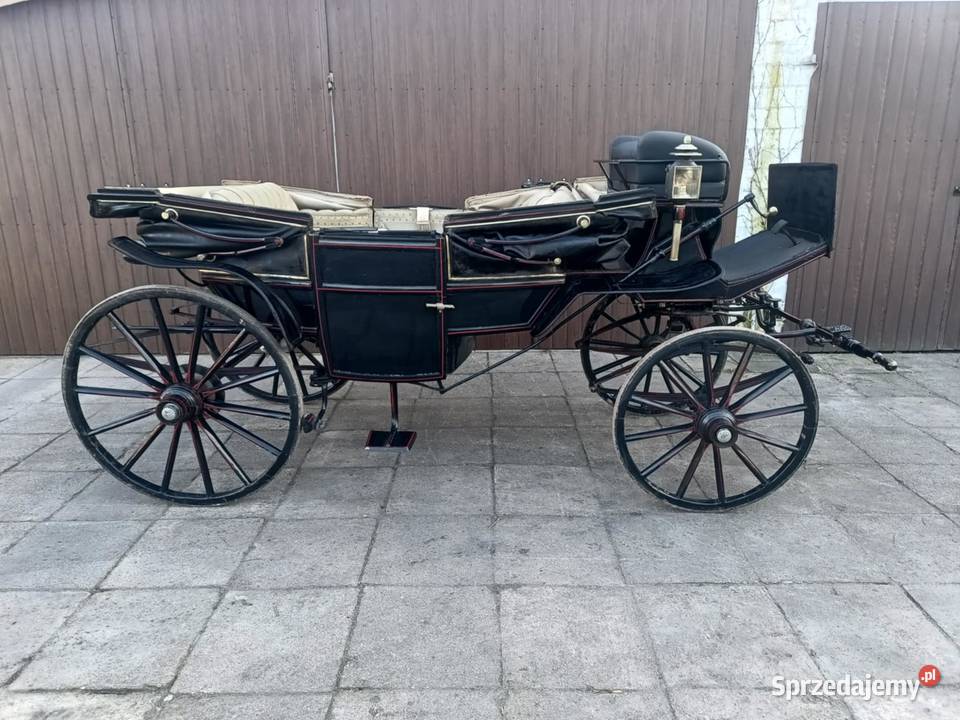 Powóz Lando Bryczka Landauer łódzkie Dobroń