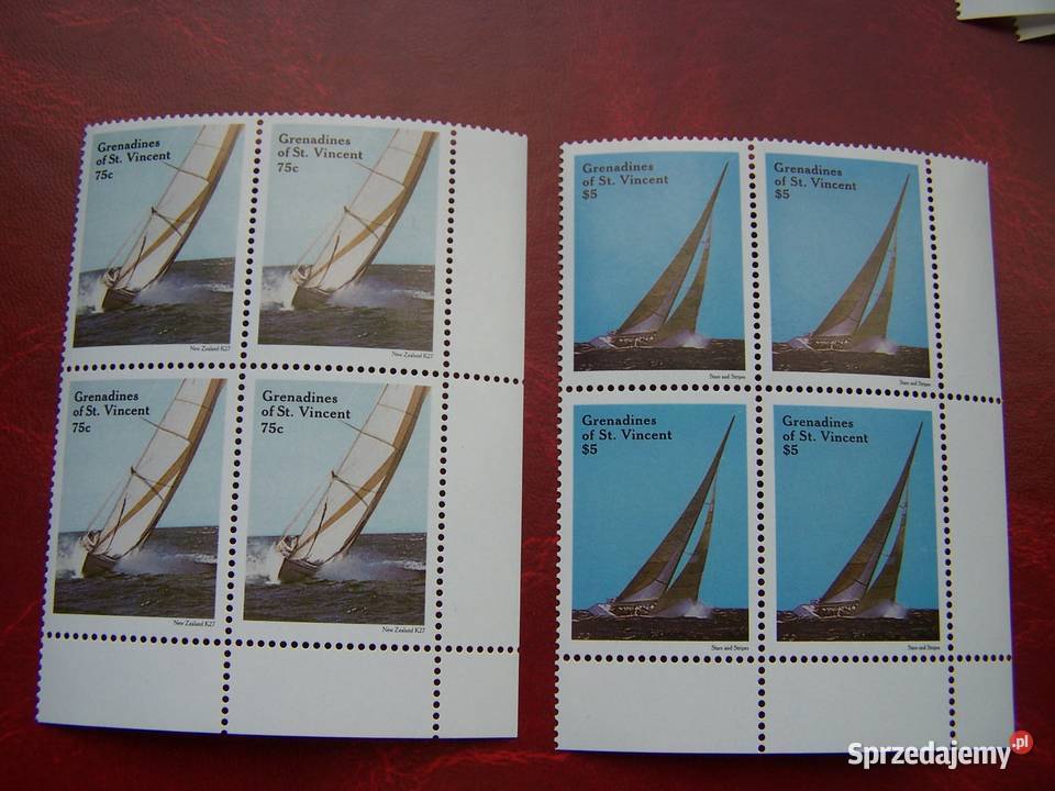 Grenadyny i St Vincent 1988 4x MNH Sport Jachty śląskie Tychy