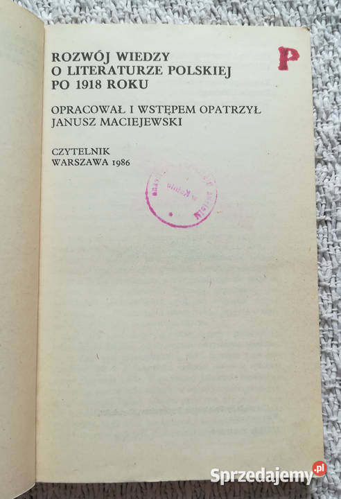 Rozwój wiedzy o literaturze polskiej 1918 roku Białystok