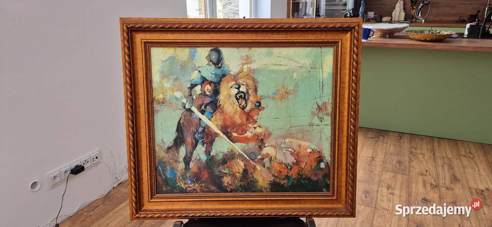 Obraz Wacław Sporski Walka Pokonać Głupotę 2011 Częstochowa