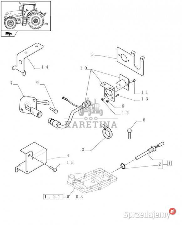 Holland T6010 T6070 Nagrzewnica 240v 87756078 Jastrzębniki sprzedam