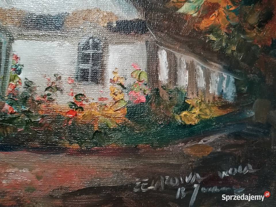 Obraz olejny rozmiar 1824 Żelazowa WolaDworek